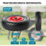 Terpo Komplet 2 koles za samokolnico 3.00-4 – plastično platišče, kotni ventil, 90 kg