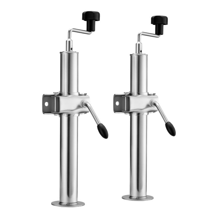 Terpo Komplet 2 nastavljivih podpornih nog za prikolico 510–760 mm z objemkami Ø 48 mm Prikolice