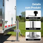 Terpo Komplet 2 nastavljivih podpornih nog za prikolico 510–760 mm z objemkami Ø 48 mm Prikolice
