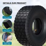 Terpo Komplet 2 pnevmatik in 2 zračnic 15 × 6.00-6, 4PR, za traktorsko kosilnico, oznaka 51918 Vrtna oprema