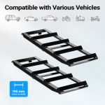 Terpo Komplet 2 podaljškov za avtomobilski rampi, 650 × 195 × 46 mm, nosilnost 800 kg na par, jeklo Q195 debeline 3,6 mm Prikolice