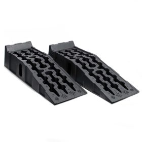 Terpo Komplet 2 težkih avtomobilskih ramp, 910 × 300 × 220 mm, nosilnost 5000 kg na par, HDPE-plastika Prikolice