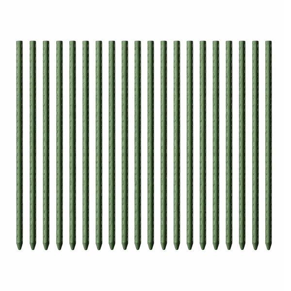 Terpo Komplet 20 opornih palic za rastline 90 cm, Ø 11 mm – zelene
