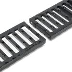 Terpo Komplet 3 m odtočnega kanala 140 × 115 mm z litoželezno rešetko, 25 t Fasada, vrata, ograja