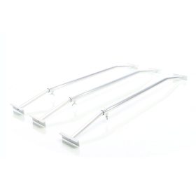 Terpo Komplet 3 nastavljivih aluminijastih nosilcev za ravno ponjavo prikolice 100–145 cm Prikolice