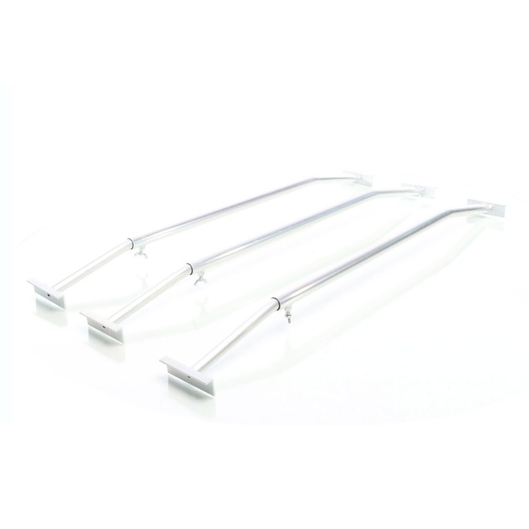 Terpo Komplet 3 nastavljivih aluminijastih nosilcev za ravno ponjavo prikolice 100–145 cm Prikolice