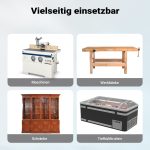 Terpo Komplet 4 izvlečnih pohištvenih koles z nogami M12, 1000 kg, siva Delavnica in orodje