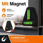 Terpo Komplet 4 magnetnih libel – natančne vodne tehtnice z magneti za niveliranje v delavnici, domu in na gradbišču