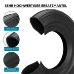 Terpo Komplet 4 pnevmatik za samokolnico 3.50-8, 350 × 100 mm – nosilnost 130 kg