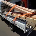 Terpo Komplet 4 tovornih pasov z račno 6 m × 35 mm, LC 3000 daN Prikolice