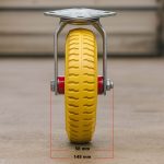 Terpo Komplet 4 vrtljiva transportna kolesa Ø 220 mm, 100 kg/kolo, brez zavore Delavnica in orodje