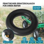 Terpo Komplet 4 zračnic za samokolnico 3.00/3.50-4 – kotni ventil TR87, nosilnost 90 kg