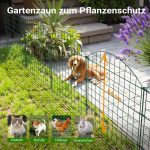 Terpo Komplet 5 vrtnih ograjnih elementov 77 × 78 cm – zelena mreža z zgornjim lokom