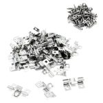 Terpo Komplet 50 inox sponk za terasne deske, utor 8 mm, 60 vijakov Torx T15 3,5 × 20 mm, neprevlečeni inox Gradbeni materiali in pripomočki