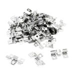 Terpo Komplet 50 inox sponk za terasne deske, utor 8 mm, 60 vijakov Torx T15 3,5 × 20 mm, neprevlečeni inox Gradbeni materiali in pripomočki