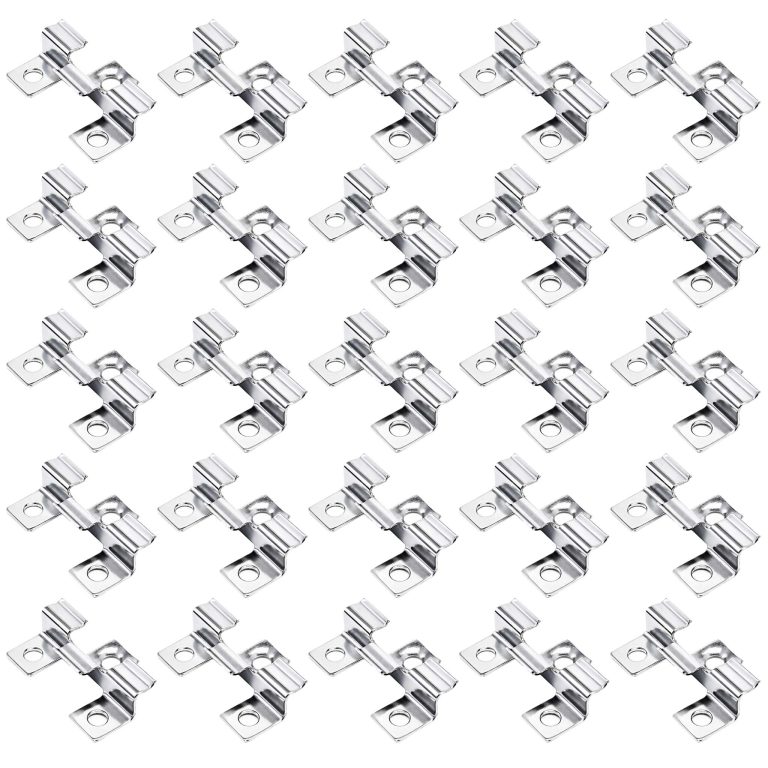 Terpo Komplet 50 inox sponk za terasne deske z 6-mm utorom, vijaki Torx T15, srebrna Gradbeni materiali in pripomočki