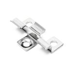 Terpo Komplet 50 inox sponk za terasne deske z 6-mm utorom, vijaki Torx T15, srebrna Gradbeni materiali in pripomočki