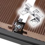 Terpo Komplet 50 inox sponk za terasne deske z 8-mm utorom, vijaki Torx T15, srebrna Gradbeni materiali in pripomočki