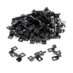 Terpo Komplet 50 inox sponk za terasne deske z 8-mm utorom, vijaki Torx T15, črna Gradbeni materiali in pripomočki