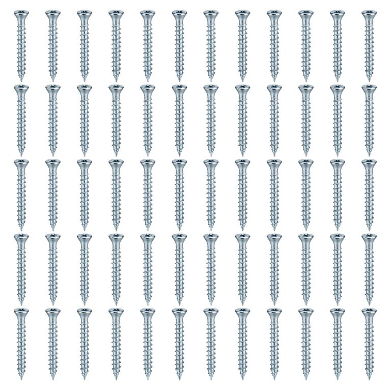 Terpo Komplet 60 samoreznih vijakov 3,5 × 20 mm, Torx T15, ugrezna glava, barva srebrna Gradbeni materiali in pripomočki