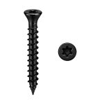 Terpo Komplet 60 samoreznih vijakov 3,5 × 20 mm, Torx T15, ugrezna glava, barva črna Gradbeni materiali in pripomočki