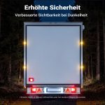 Terpo Komplet osvetlitve za prikolico s 7-polnim vtičem – 2 zadnji luči, luči za tablico, meglenka, reflektorji in kabli za varno osvetlitev