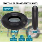 Terpo Komplet pnevmatike in zračnice 4.00-8 – ravni ventil TR13, nosilnost 160 kg