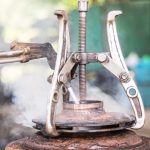 Terpo Komplet snemalnikov 4-delni 75/100/150/200 mm – profesionalni trikraki snemalniki za ležaje, zobnike in jermenice