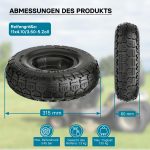 Terpo Kompletno kolo za traktorsko kosilnico 11 × 4.10/3.50-5, 4PR – kotni ventil