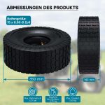 Terpo Kompletno kolo za traktorsko kosilnico 15 × 6.00-6, 4PR – kotni ventil