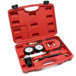 Terpo Kompresijski tester za bencinske motorje z adapterji, v kovčku – za diagnostiko puščanja valjev