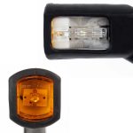 Terpo 2x Kvadratne LED stranske luči 12V, homologacija E-mark – za prikolice in karavane