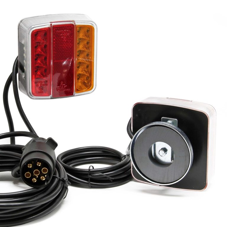 Terpo Magnetne LED zadnje luči za prikolico, 7-polni vtič, 12V, homologacija E-11