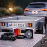 Terpo Magnetne LED zadnje luči za prikolico, 7-polni vtič, 12V, homologacija E-11