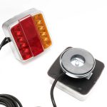 Terpo Magnetne LED zadnje luči za prikolico, 7-polni vtič, 12V, homologacija E-11