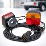 Terpo Magnetni komplet luči za prikolico, 7-polni vtič, 2,5 m priključni kabel, IP67