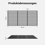 Terpo Masivna litoželezna rešetka za žar 54 × 34 cm – debelina 14 mm