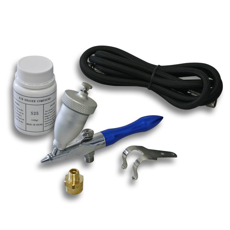 Terpo Mini peskalna airbrush pištola 0,5 mm z abrazivom 150 g Airbrush