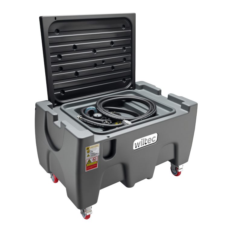 Terpo Mobilna HDPE-posoda za gorivo 150 l z 12-V črpalko 75 W, 14 l/min, cev 2 m Delavnica in orodje