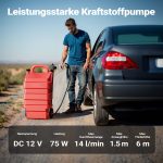 Terpo Mobilna tank postaja 60 l s 12 V črpalko – prenosni rezervoar za dizel in bencin, pretok 840 l/h