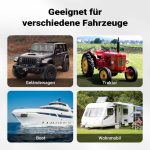 Terpo Mobilni polnilec akumulatorja 12–24 V s pomočjo pri zagonu – za avtomobile, motorje in tovornjake, hitro polnjenje