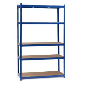 Terpo Modri regal 1200 × 500 × 2040 mm, 5 MDF-polic po 200 kg Delavnica in orodje