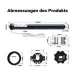 Terpo Motor za rolete – 455 × 45 × 45 mm Fasada, vrata, ograja