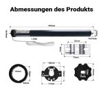 Terpo Motor za rolete – 495 × 45 × 45 mm Fasada, vrata, ograja