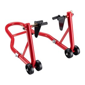 Terpo Motoristično stojalo za sprednje kolo 230–290 mm, 450 kg, jekleno – montažni stojnik s kolesci