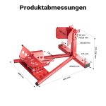 Terpo Motoristično stojalo za sprednje kolo z gugalnikom 13–17" (90–130 mm), jekleno