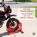 Terpo Motoristično stojalo za sprednje kolo z gugalnikom 13–17" (90–130 mm), jekleno