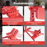 Terpo Motoristično stojalo za sprednje kolo z gugalnikom 13–17" (90–130 mm), jekleno