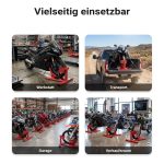 Terpo Motoristično stojalo za sprednje kolo z gugalnikom 13–17" (90–130 mm), jekleno