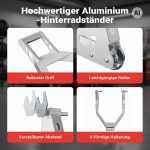 Terpo Motoristično stojalo za zadnje kolo 245–360 mm, 317 kg, aluminijasto – montažni stojnik